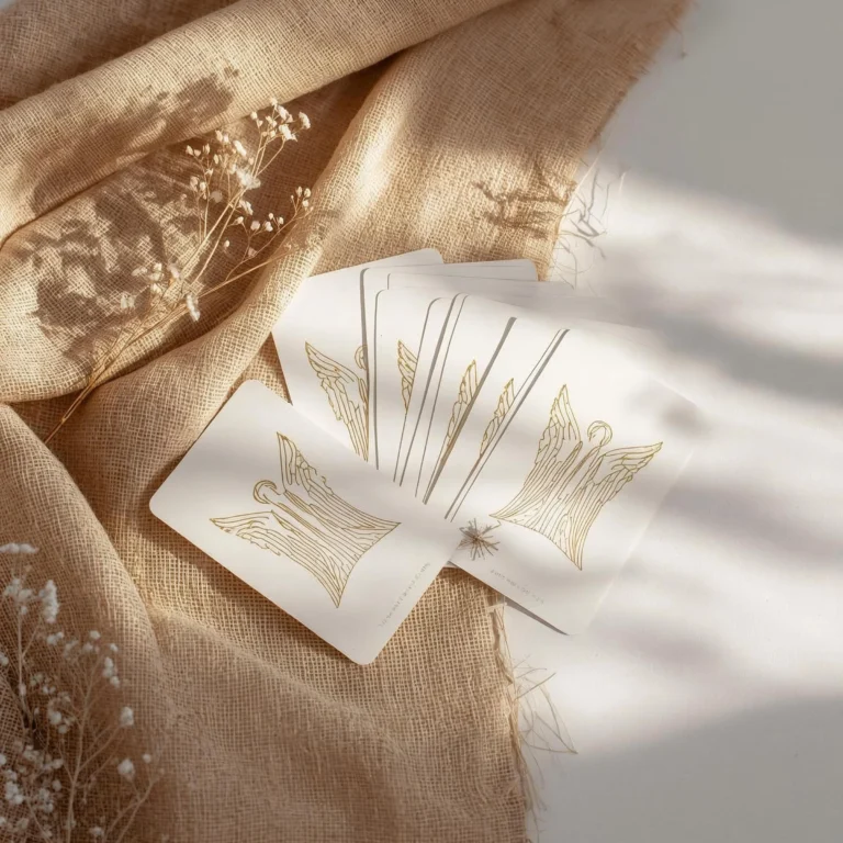 talia kart anielskich złoconych