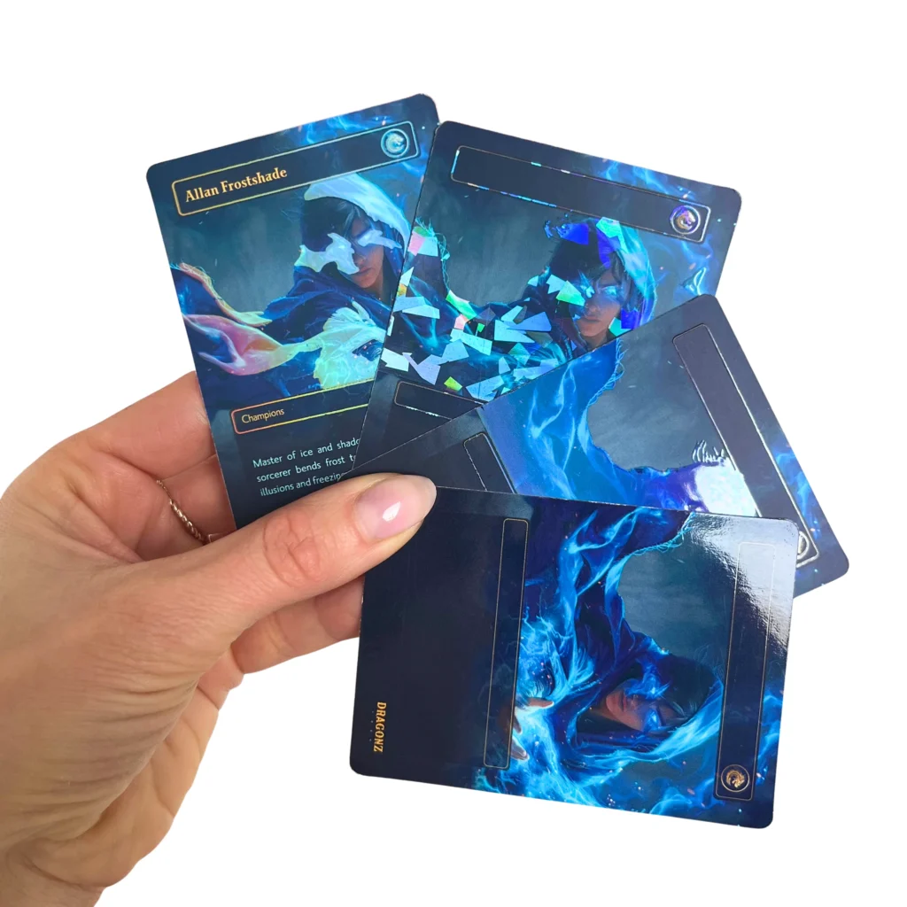 karty kolekcjonerskie z folią holograficzną od producenta
